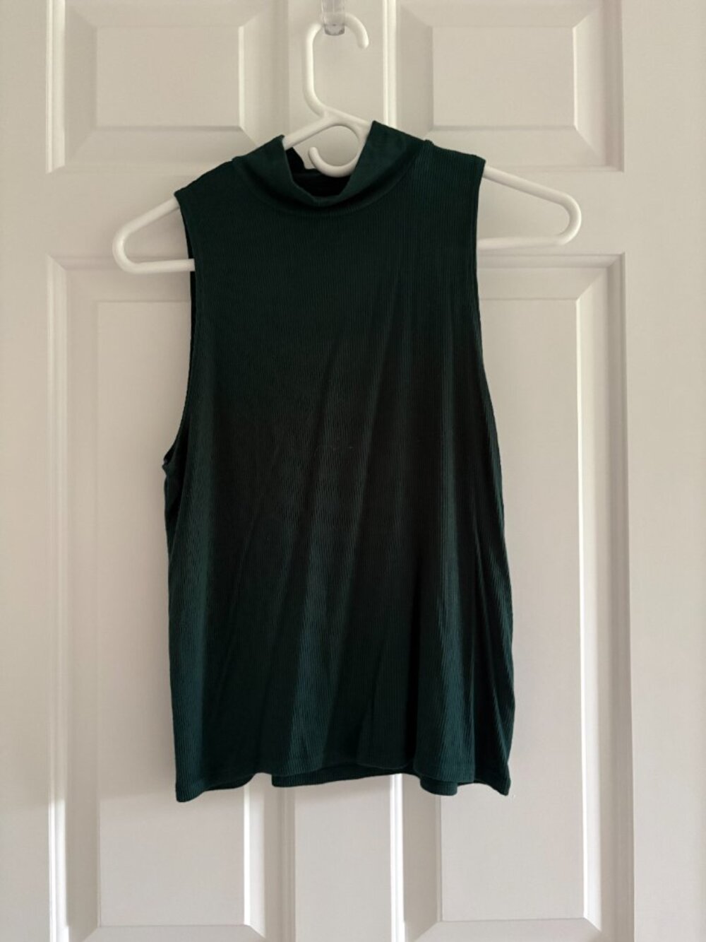 AE Dark Green Mock Neck Tank Top